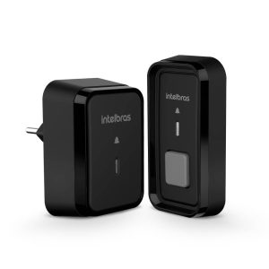 Campainha Sem Fio com Bateria CIB 101 Preta – Intelbras